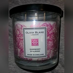 Olivia Blake London 19.4oz Candle Raspberry Almond Scent